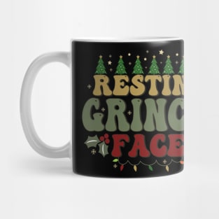 Resting Grinch Face Mug